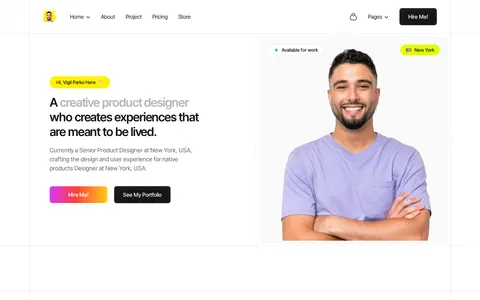 Vigil Parko - Website Template template preview