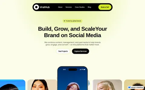VirallHub - Professional Services Website Template template preview