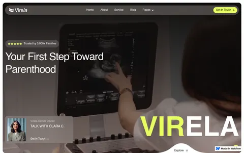 Virela - Health & Wellness Website Template template preview