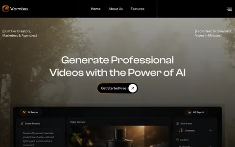 Vornixa - Technology Website Template template preview