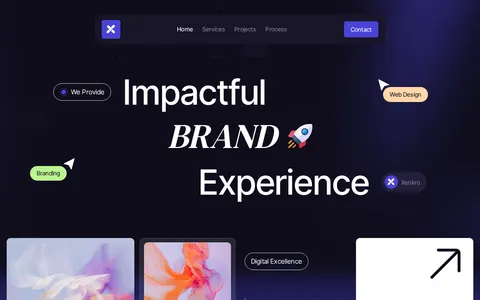 Xenkro - Portfolio & Agency Website Template template preview
