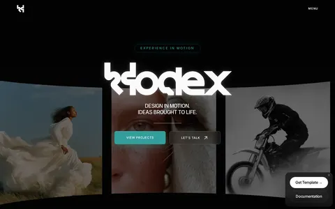 Xodex - Portfolio & Agency Website Template template preview