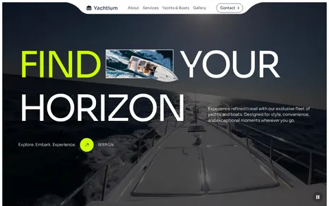 Yachtium - Travel Website Template template preview