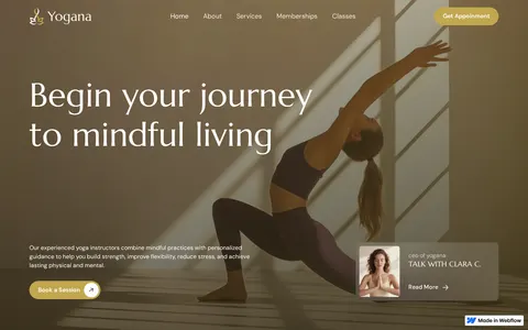 Yogana - Website Template template preview