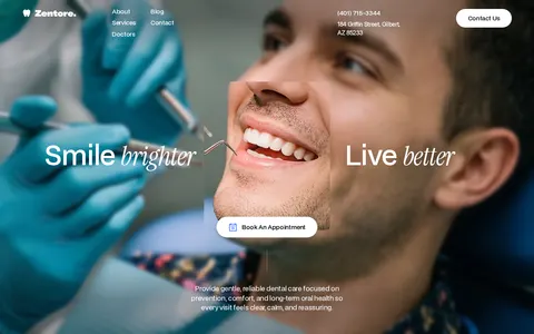 Zentore - Medical Website Template template preview
