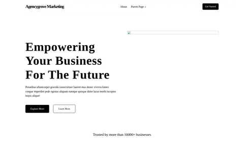 Agencygrove Marketing template preview