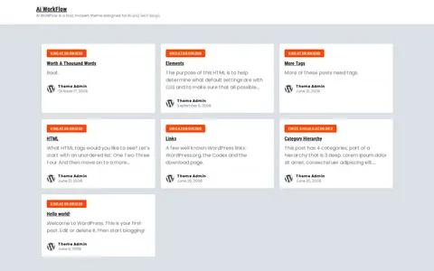 Ai WorkFlow template preview