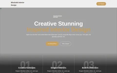 Blockskit Interior Design template preview