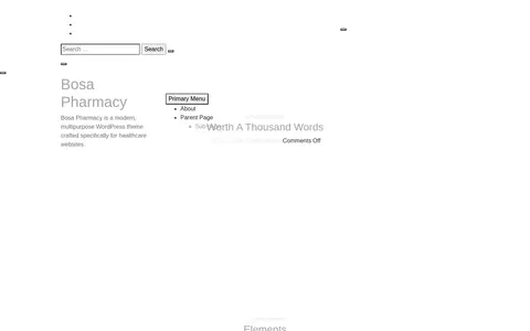 Bosa Pharmacy template preview