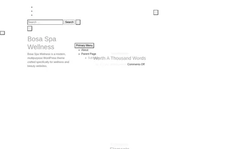 Bosa Spa Wellness template preview