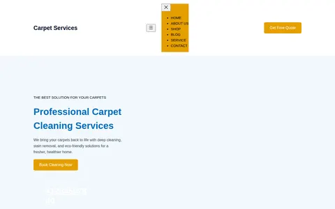 Carpet Services template preview