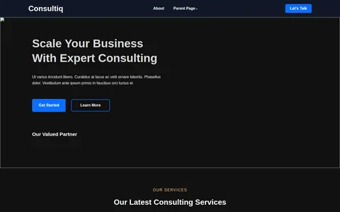 Consultiq template preview