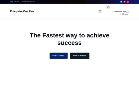 Enterprise One Plus template preview