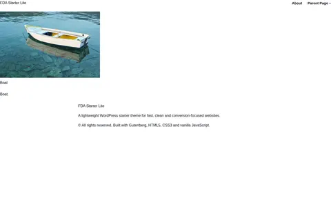 FDA Starter Lite template preview
