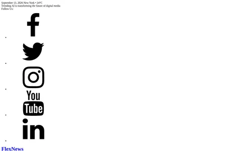 FlexNews template preview