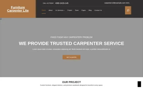 Furniture Carpenter Lite template preview