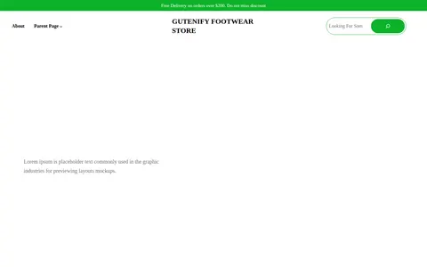Gutenify Footwear Store template preview