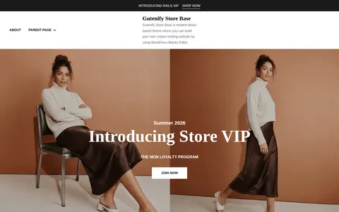 Gutenify Store Base template preview