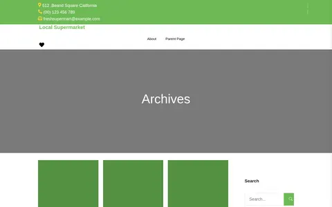 Local Supermarket template preview