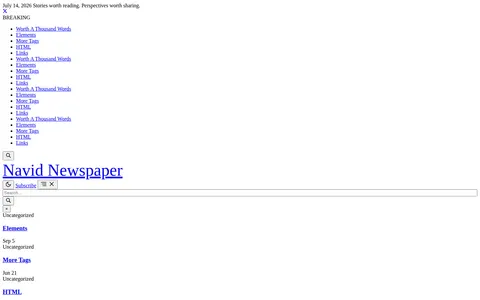 Navid Newspaper template preview