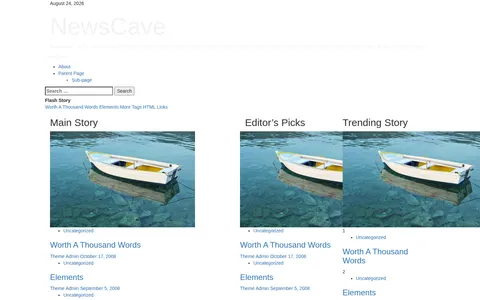 NewsCave template preview