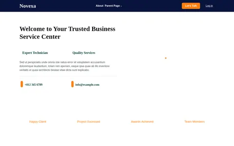 Novexa template preview