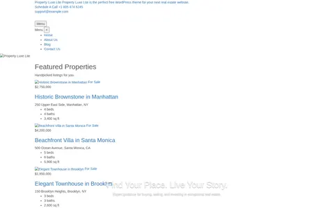 Property Luxe Lite template preview