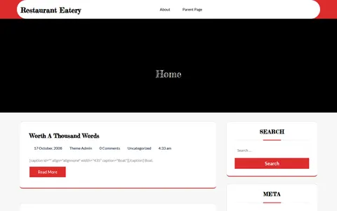 Restaurant Eatery template preview