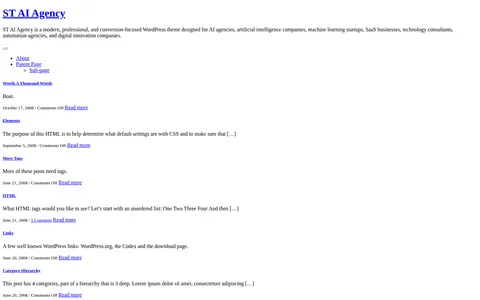 ST AI Agency template preview