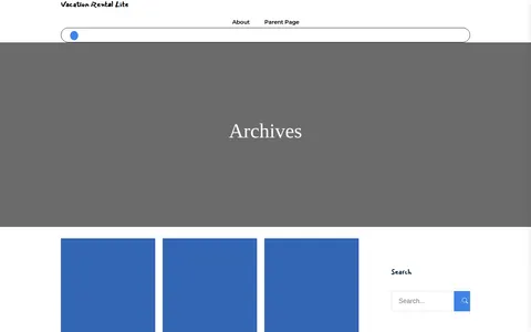 Vacation Rental Lite template preview