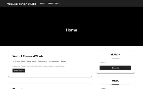 Veloura Fashion Studio template preview