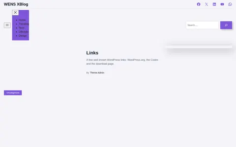 WENS XBlog template preview