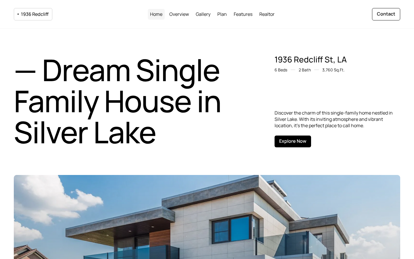 1936 Redcliff - Real Estate & Property Management Website Template template preview