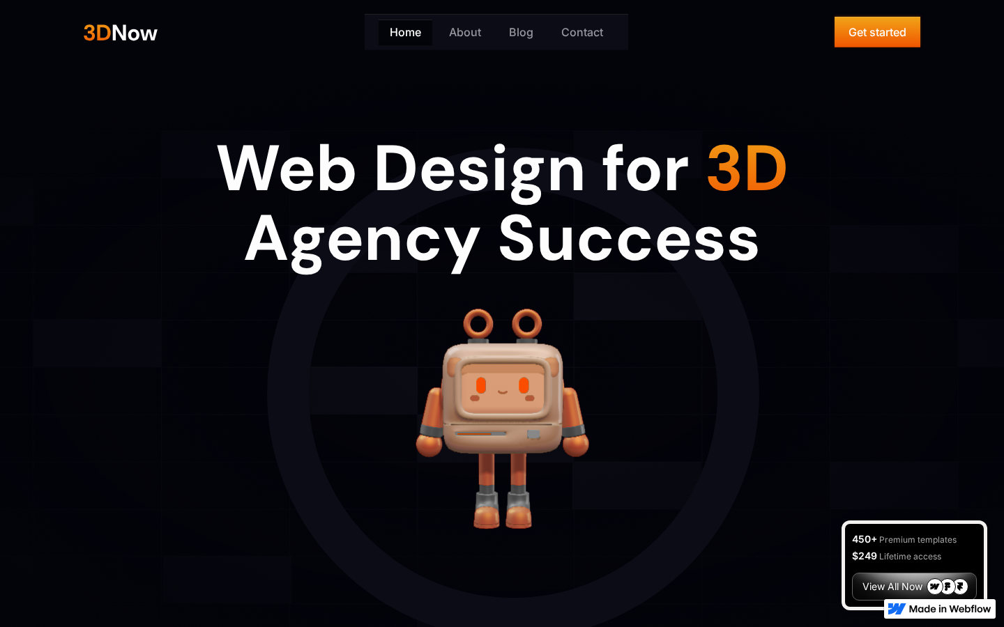3DNow - Portfolio & Agency Website Template template preview