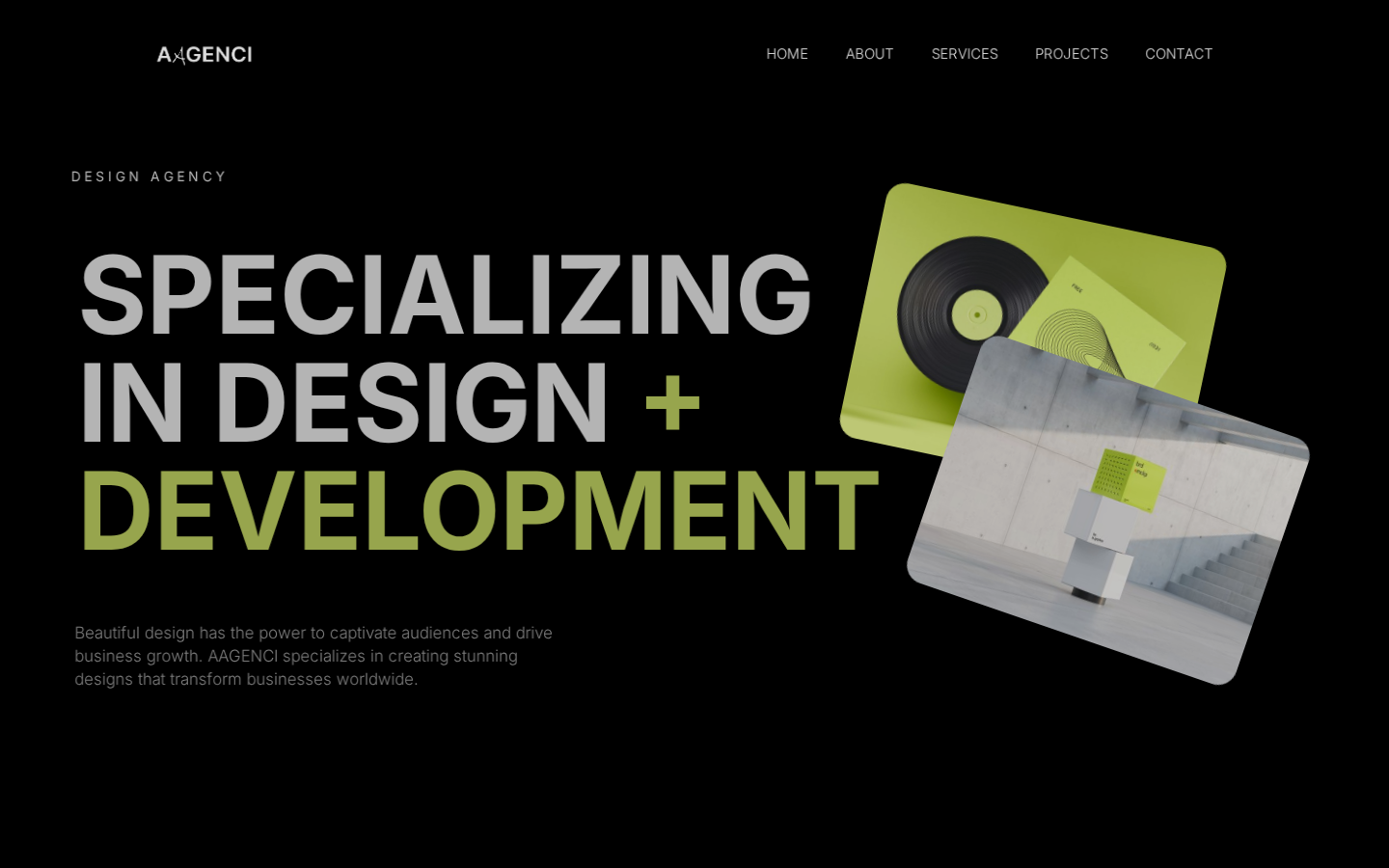 AAGENCI - Portfolio & Agency Website Template template preview