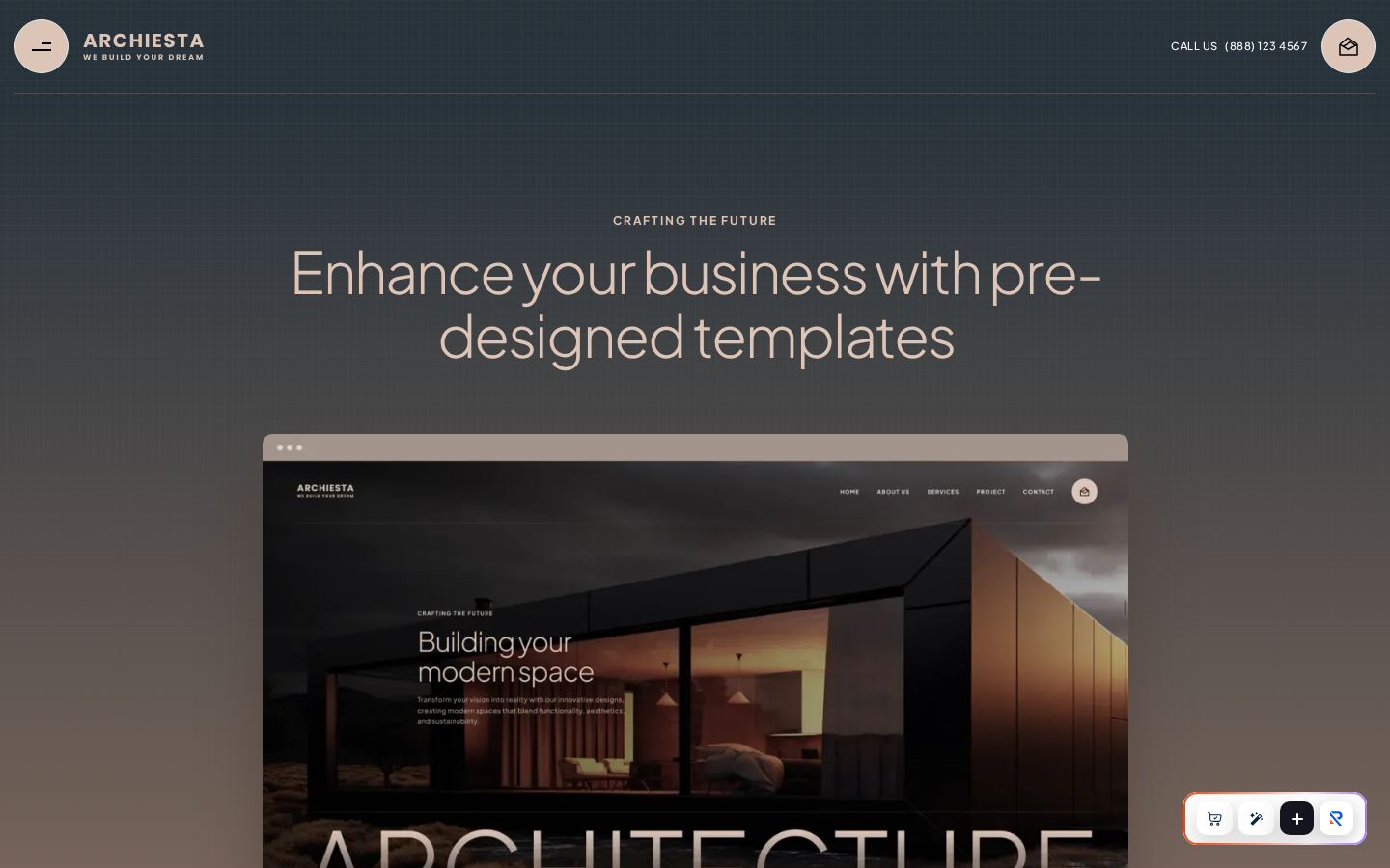Aarchiesta - Architecture & Design Website Template template preview