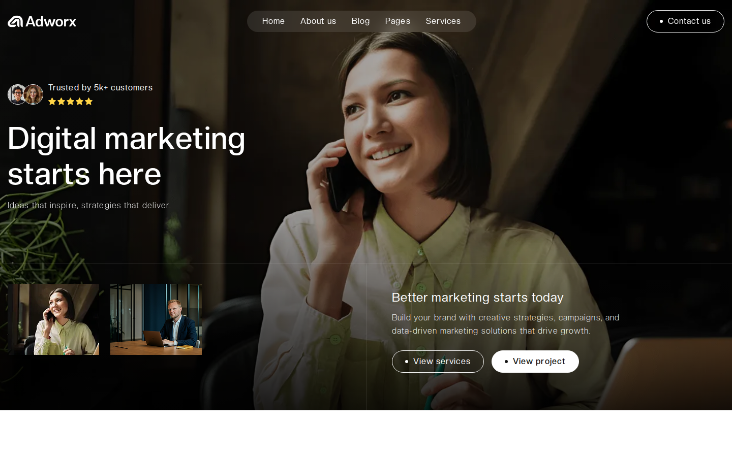 Adworx - Website Template template preview
