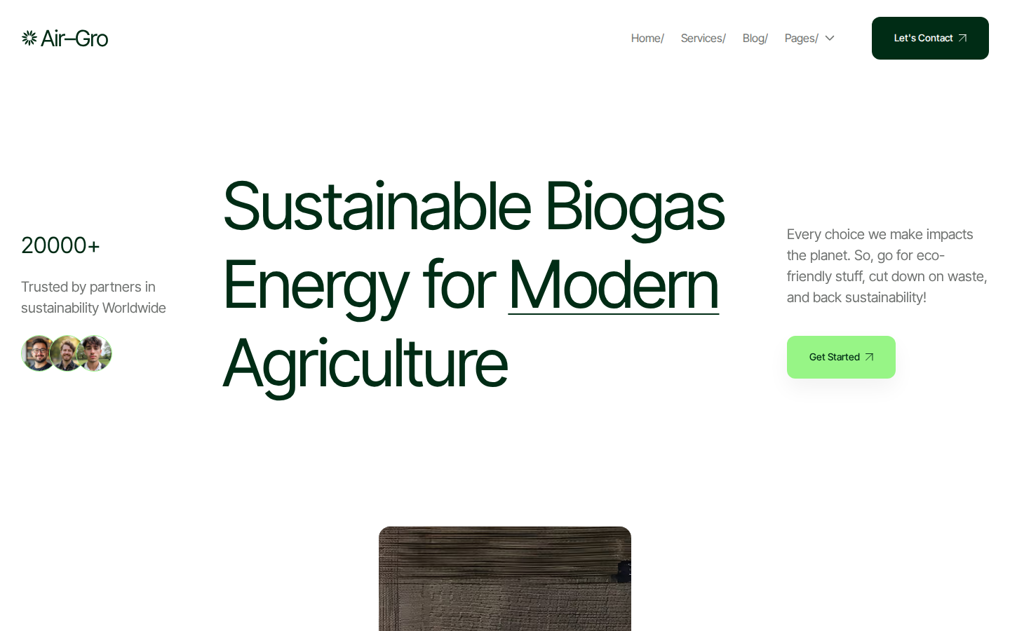 AirGro - Environment Website Template template preview