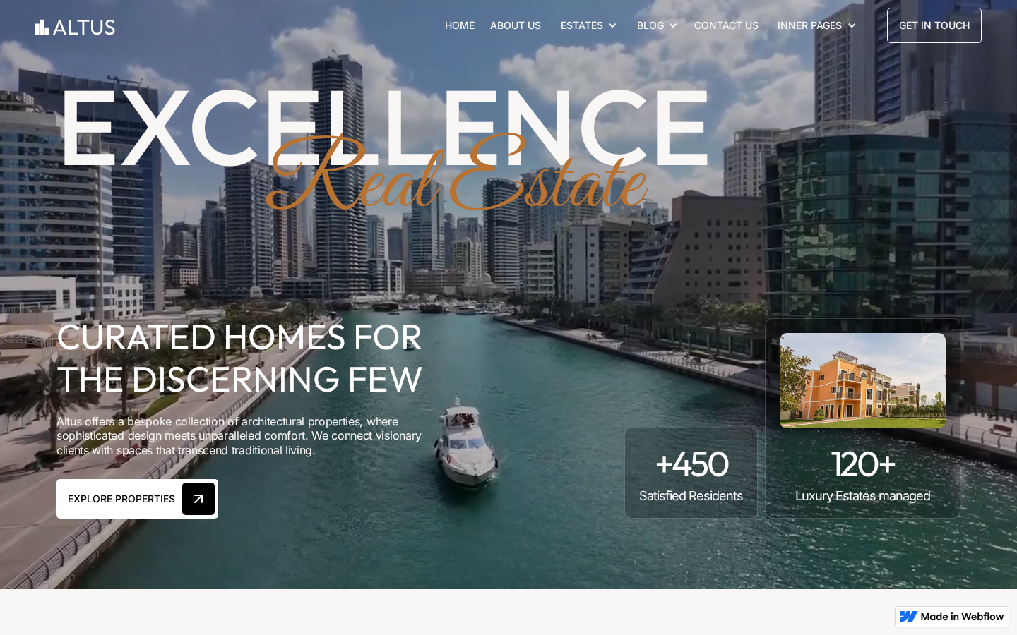 Altuss - Real Estate Website Template template preview
