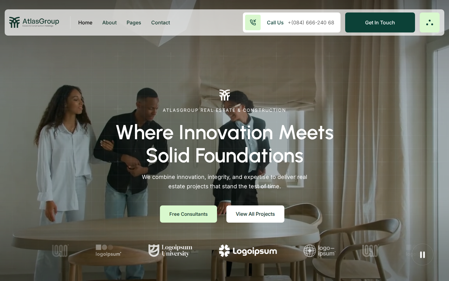 AtlasGroup - Home Services Website Template template preview