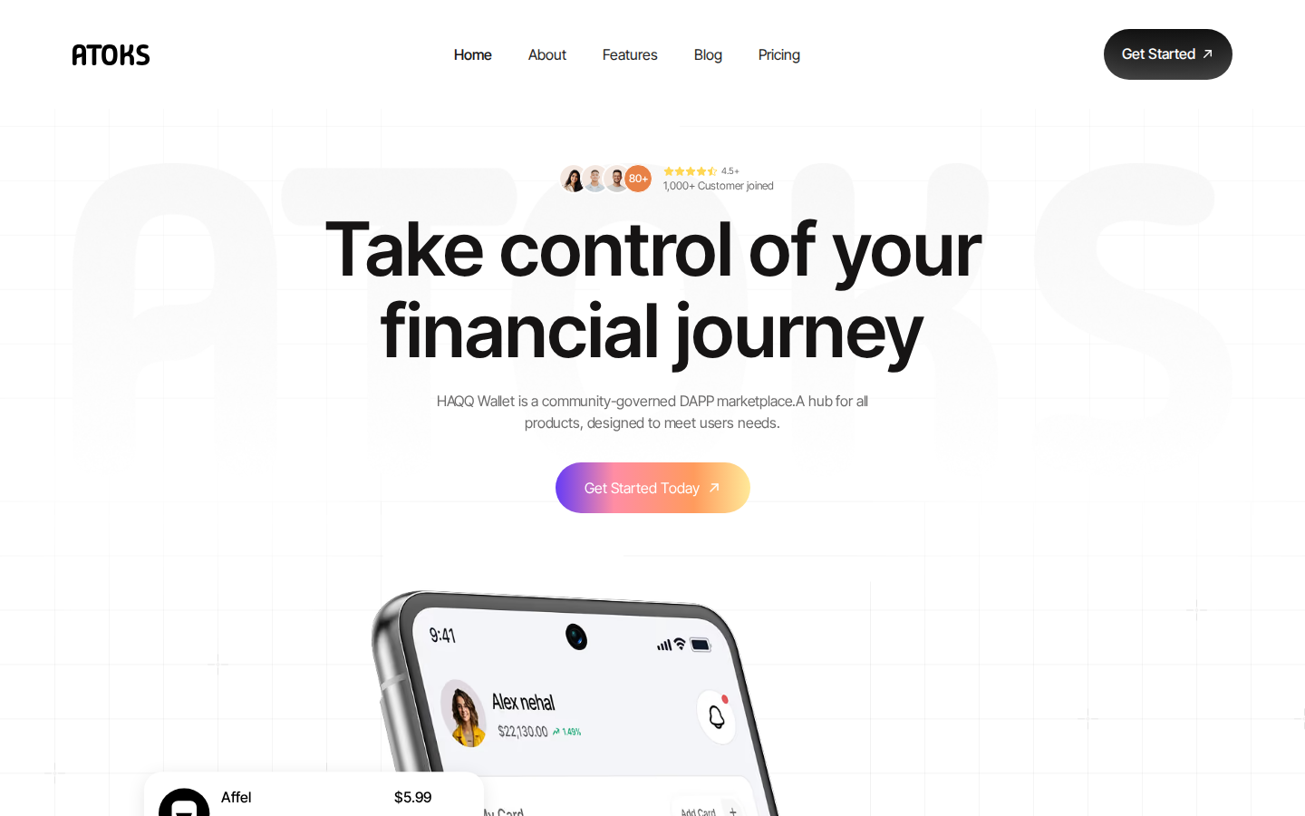 Atoks - Website Template template preview