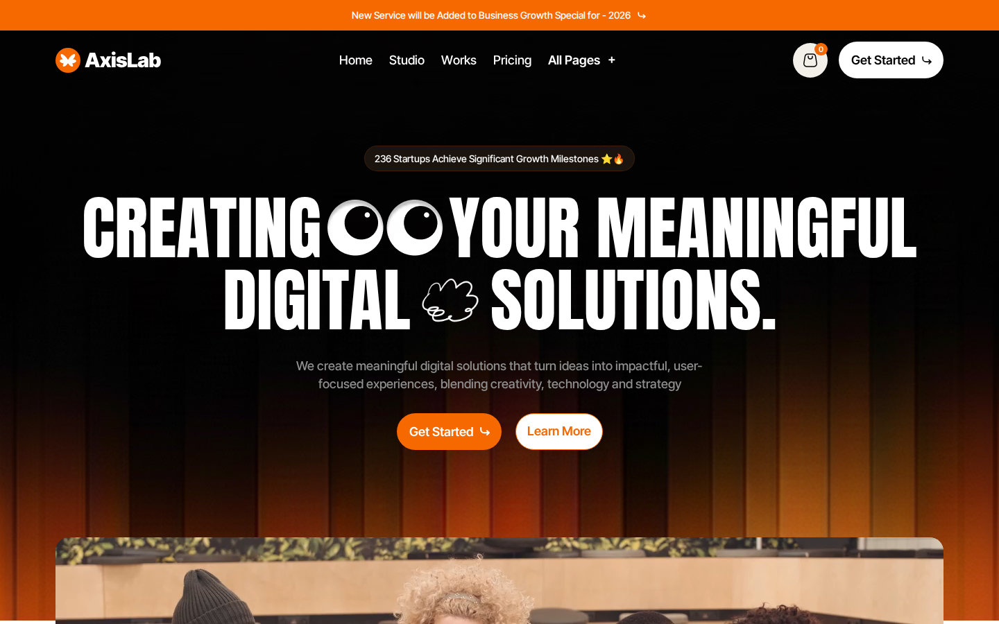 Axislab - Portfolio & Agency Website Template template preview