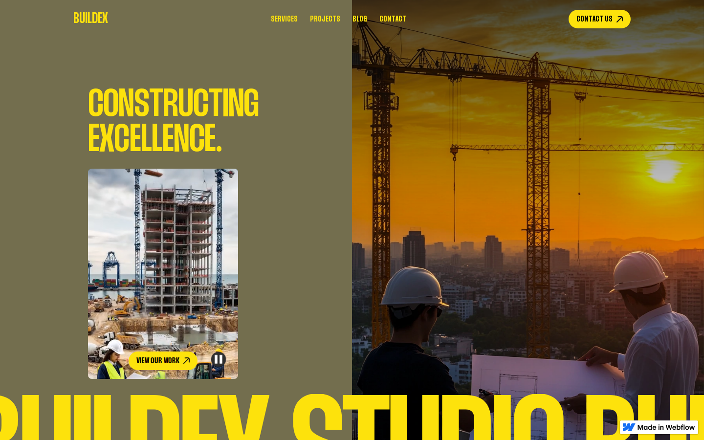 Buildex Studio - Website Template template preview