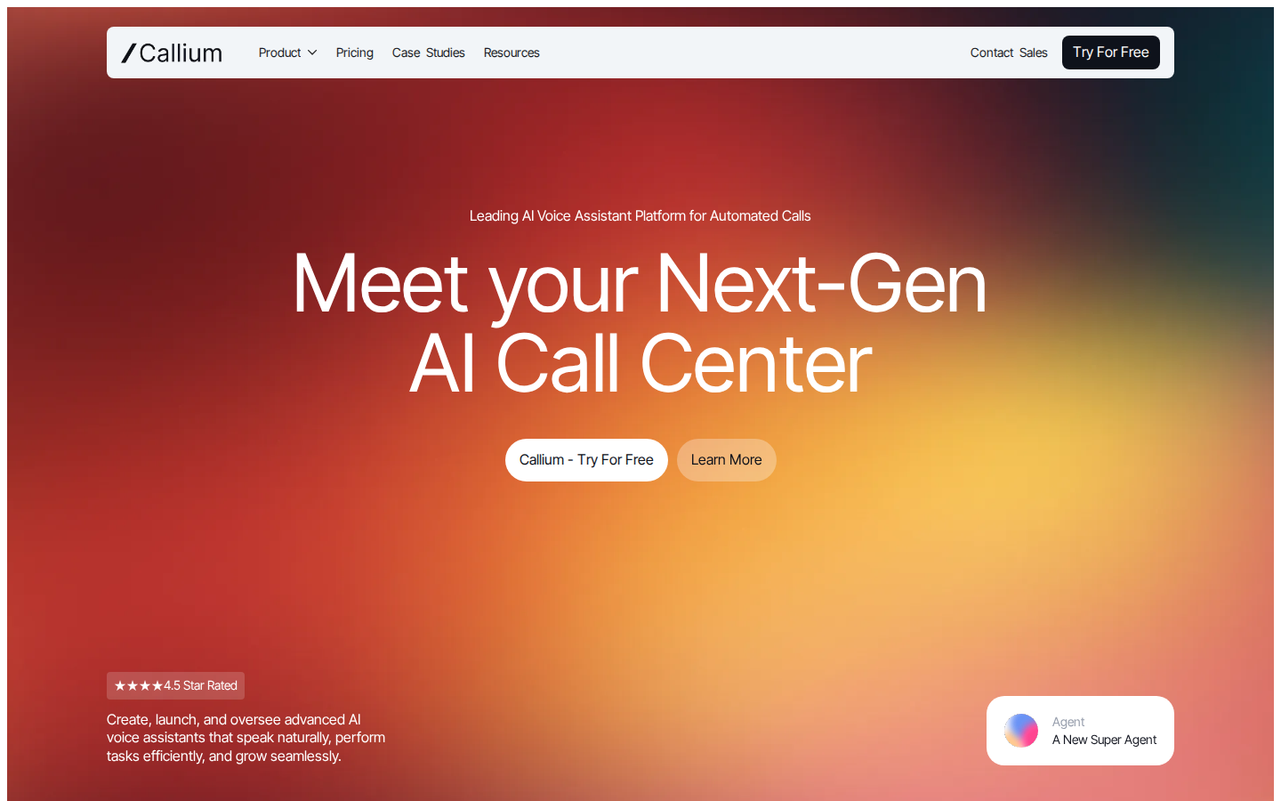 Callium - Website Template template preview