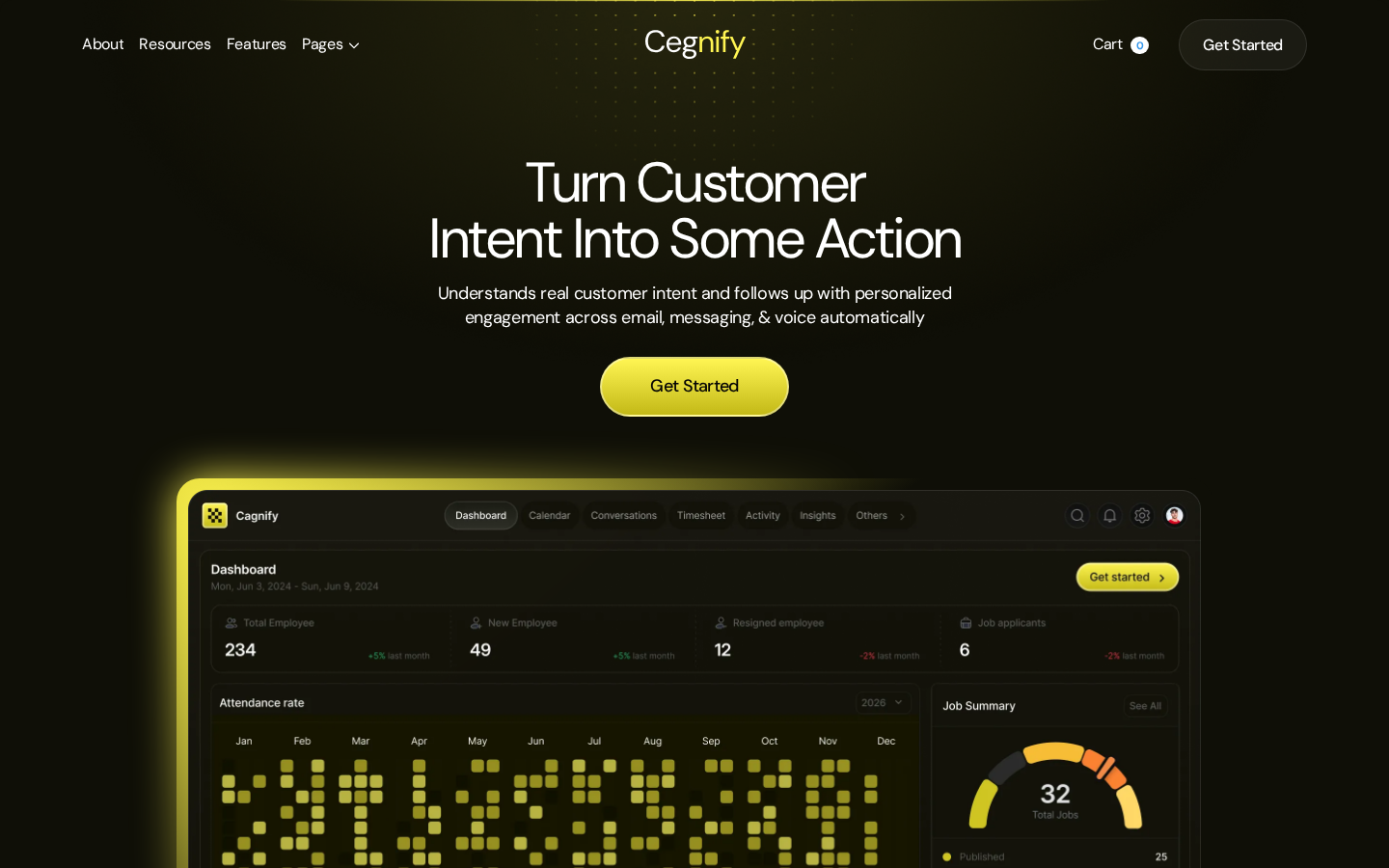 Cegnify - Technology Website Template template preview