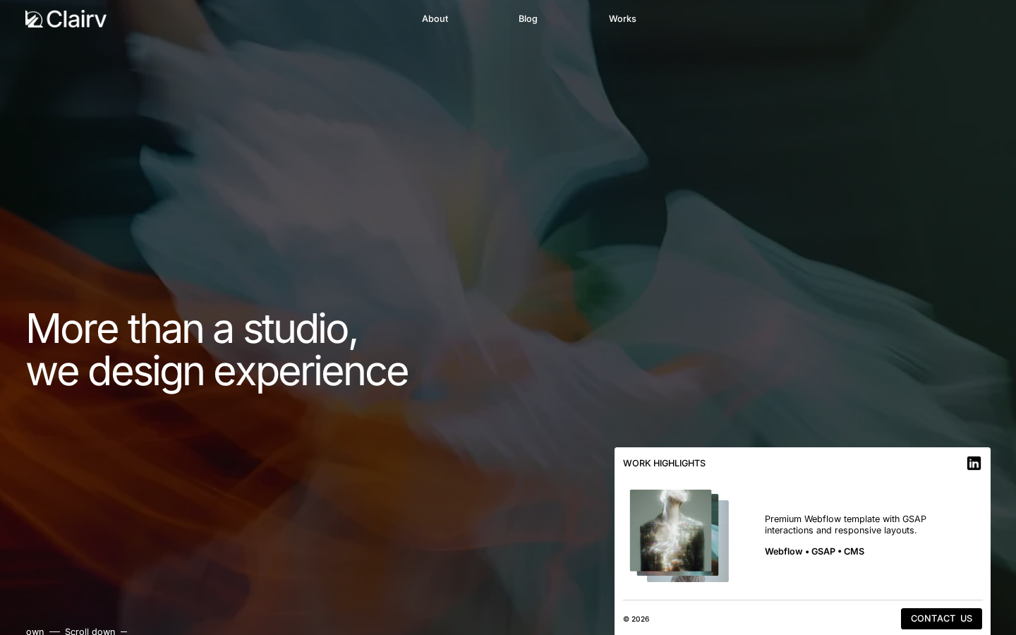 Clairv - Website Template template preview