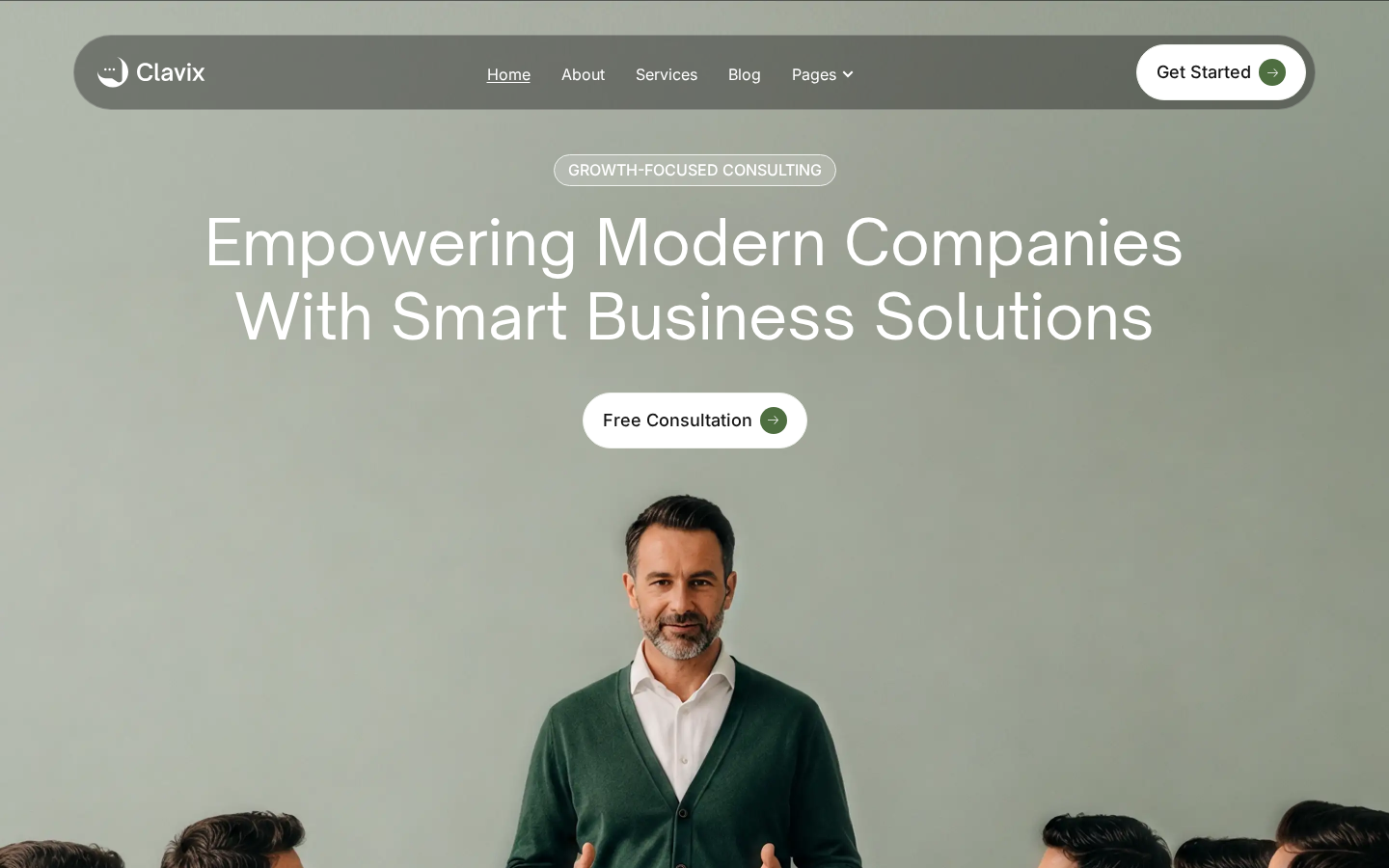 Clavix - Portfolio & Agency Website Template template preview