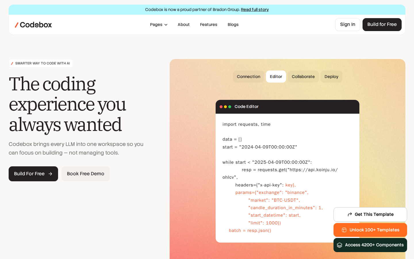 Codebox - Website Template template preview