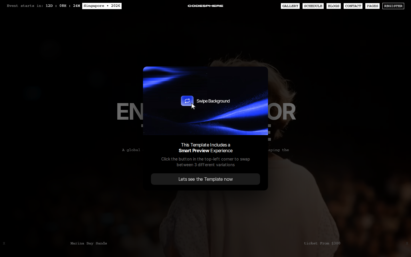 Codesphere - Website Template template preview