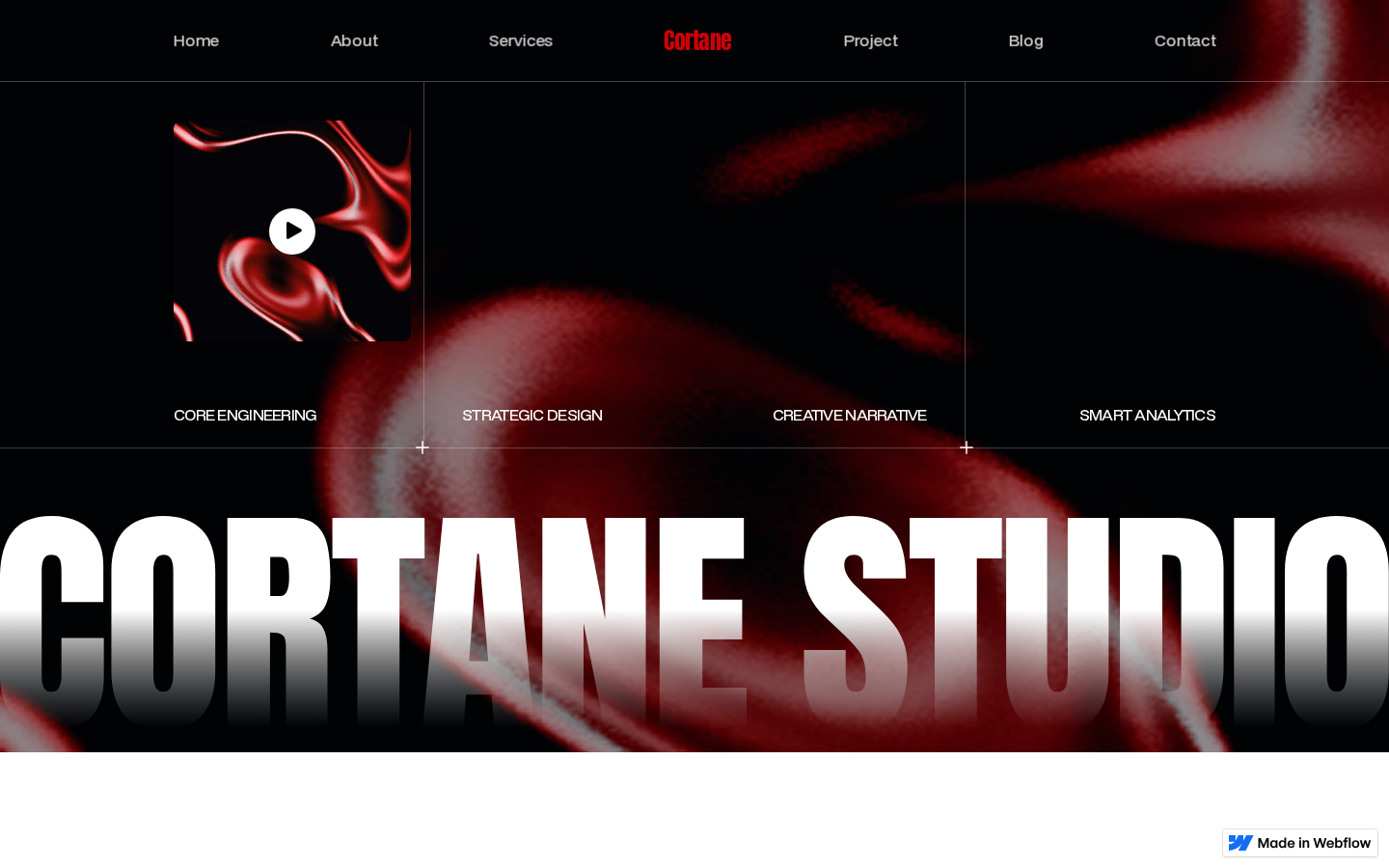 Cortane - Technology Website Template template preview